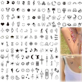 Tattoo Stickers, 157 Tattoo Stickers, 2 Weeks, Juagua Tattoo, Tattoo, Tattoo Stickers, Flower Set, Tattoo Stickers, Body Stickers, Waterproof, Easy to Apply, Long Lasting, Fashionable, Cute, Women's Tattoo Stickers for Arms Legs Body Chest Shoulder Back
