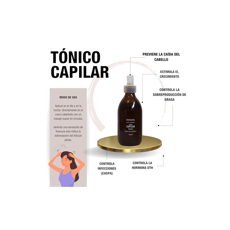 Kit Caída Cuidado Cabello Proteína Capilar 50ml Tónico 240ml Shampo