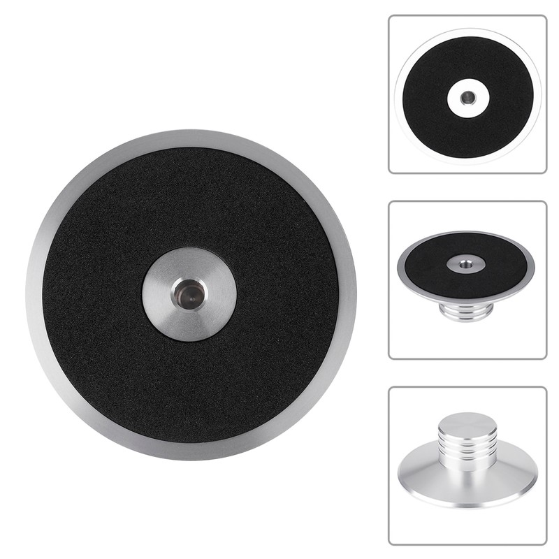 NEW Black Record Weight Clamp LP Vinyl Turntables Metal Disc