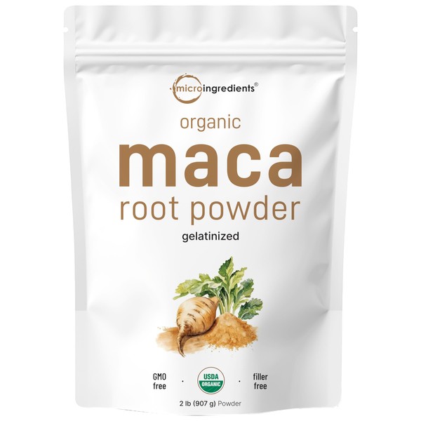 Organic Maca Root Powder, 2 Pound, Gelatinized for Better Absorption,