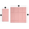 50-Pack Disposable Linen-Feel Dinner Napkins with Built-in Flatware Pocket, PINK