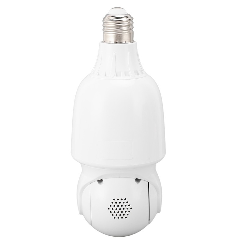 FHD 1080P Dual Lens Light Bulb Security Camera 360 Degree