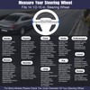 Mihecor Steering Wheel Cover Standard Size Medium 14.5-15 inch, Breathable