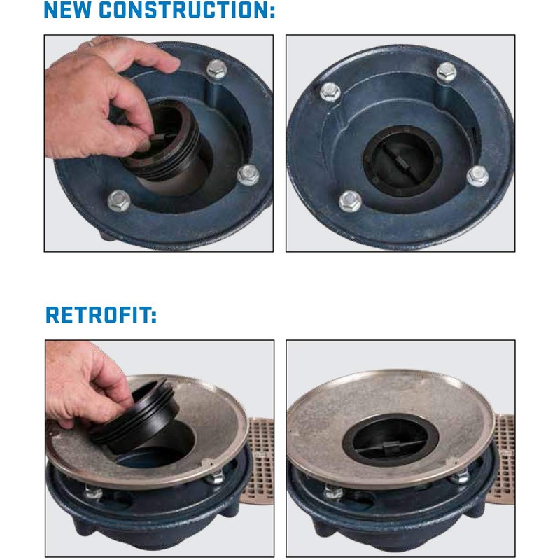 AB&A 69440 Trap-Tite 4" Floor Drain Trap Seal