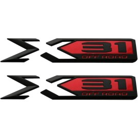 gm 2PCS X31 Off Road Emblems 3D Rear Bodyside Badge Replacement for 2019-2022 GMC