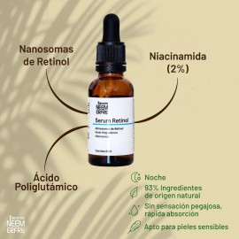 Serum Facial Retinol Acido Poliglutamico Y Niacinamida- 30ml                                                                                          