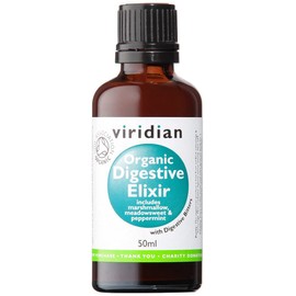 Viridian: 100% Organic Digestive Elixir (digestive bitters, meadowsweet, marshmallow & more) NEW 50ml