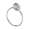 Gatco 5073 Designer II Towel Ring, Chrome/Wall Mounted 6.50" Face,