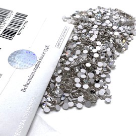 Clear Crystal Genuine Czech Preciosa MC Chaton Rose Maxima SS16 4mm Flatbacks 16ss No Hotfix Round Rhinestones 144 Pieces DIY Bling Deco Nail Arts