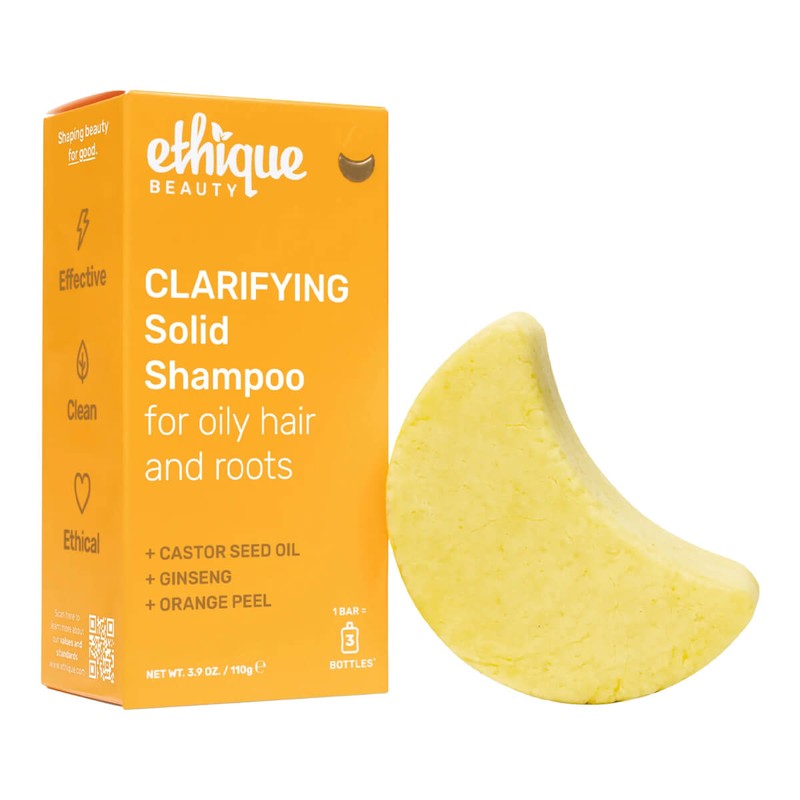 Ethique Clarifying Solid Shampoo for Oily Hair & Roots, 110g