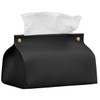 1Pcs Tissue Box Cover, Refined Modern PU Leather Tissue Box