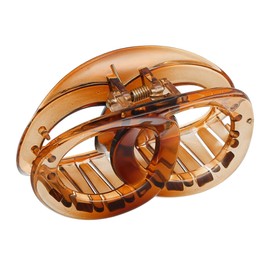 VOCOSTE Claw Clip Hair Accessories Hair Clip No Slip Handle Plastic for Women Girls Brown 3.27 Inches