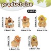ZKFSIE Mini Resin Capybara, 35 PCS Glow in The Dark