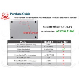 UESWILL Air 13-inch Creative Design Smooth Hard Shell Case Cover Compatible with Older Version 2010-2017 Release MacBook Air 13 inch (Model A1466 / A1369) + Microfibre Cleaning Cloth,Fairy