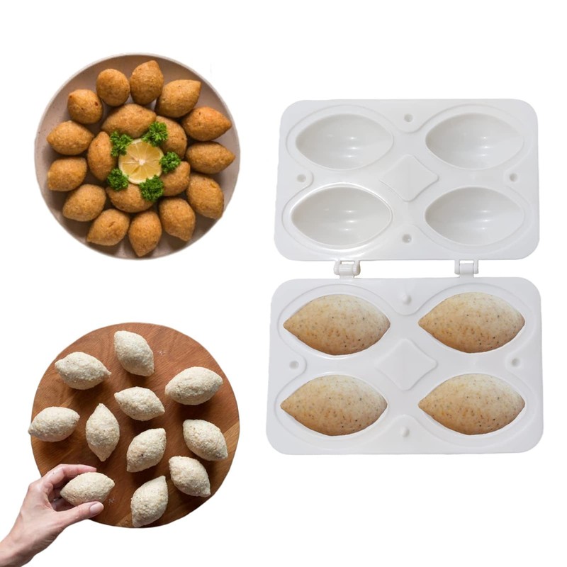 Pack of 2 Kibbeh Roll Maker Mould 4/9 Grid Plastic