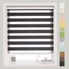 FOIRESOFT Standard Cordless Custom Zebra Roller Shades and Blinds [Basic,
