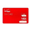 Verizon Wireless Micro 4G LTE Certified 3FF Sim Card -