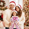 Pink Christmas Tree Topper Hat, Candy Gingerbread Tree Top Decoration