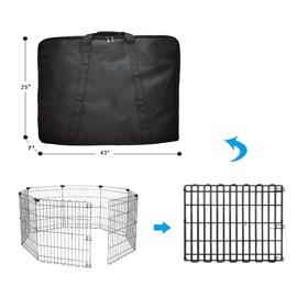 YUFYIG 42" Dog Playpen Storage Bag, Suitable for Foldable Exercise Pet Playpens, Dog Fence Travel Bag with Handles for Camping and RV Trip, Waterproof Oxford Fabric