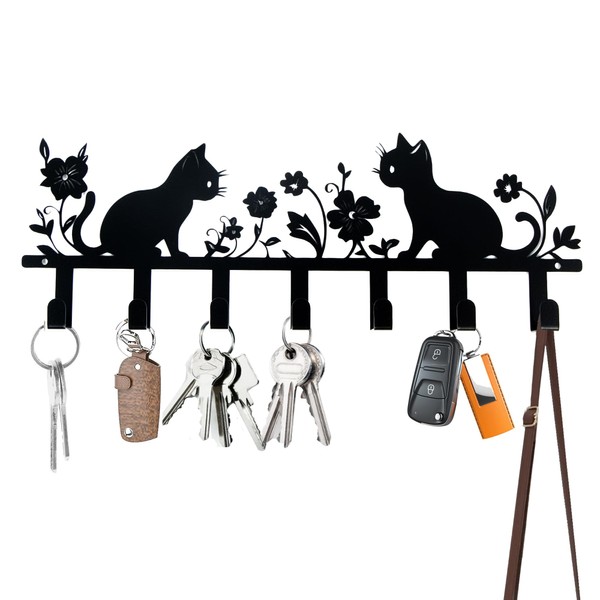 Key Holder, Key Holder, Black, Cat Key Holder, Wall Key
