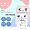 Portable Mini Printer, Portable Photo Printer with Print Paper, Bluetooth-compatible