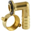 fittingteile Hose Nozzle with Wing Union Nut, Flat Sealing Brass