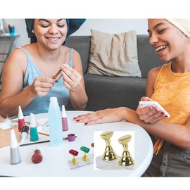 Wxinsheng Nail Display Stand, 3 Sets Acrylic Nail Stand Nail Practice Stand Magnetic Nail Holder Nail Tip Manicure Tool Nails Tips Holder for False Manicure Tool Salon