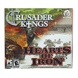 2 PC Game Set - Crusader Kings: Medieval Grand Strategy & Hearts of Iron: WWII Grand Strategy