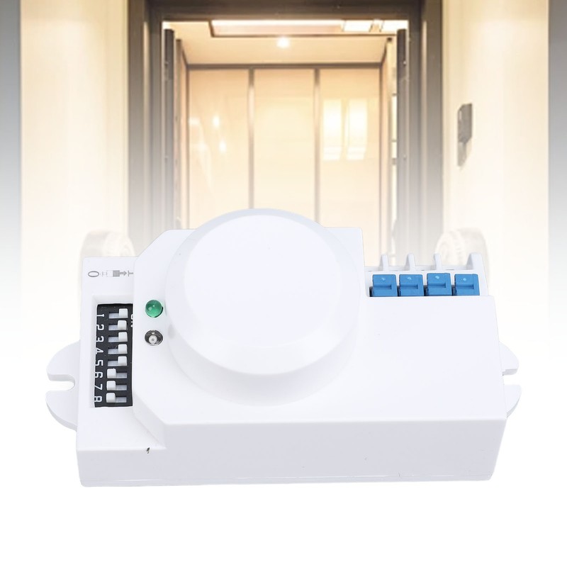 Microwave Radar Sensing Switch 5.8G 1200W Adjustable Human Motion Detector