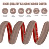 Floor Cord Cover Self Adhesive Cord Hider,20FT Cable Management, Extension