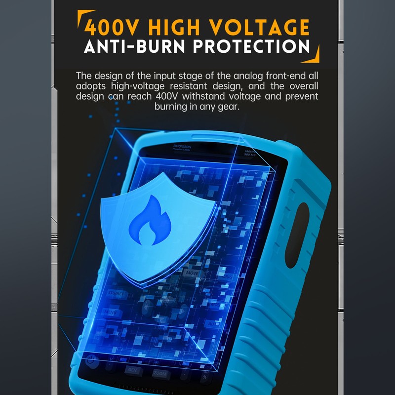 Fluorescent Digital Oscilloscope 2.8in Display 3000mAh Dual Channel Signal Generator