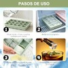 4PCS Bandejas de Cubitos de Hielo, Molde de Hielo de