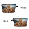 MoCaliduccious Cat Makeup Bag for Women Travel Cosmetic Organizer Bag