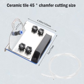 45 Degree Tile Chamfering Tool - Angle Grinder Stand for 45° Cutting, Chamfer Attachment & Tile Cutter Accessory, Fits 100-Type Grinders (1 PCS)