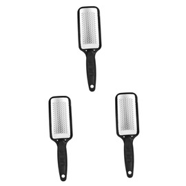 Sosoport 3pcs Professional Stainless Steel Foot Files Exfoliating Scrub Tool for Dead Skin Removal for Home and Travel and Portable Design for Soft Feet