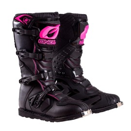 O'Neal Women's Rider Boot BLK/PNK 12 (Black/Pink