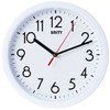 Unity Wall Clock, Hastings, Silent Sweep, Modern, White, 22 cm
