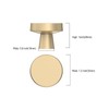 KNOKLOCK 10 Pack Kitchen Cabinet Knob Brushed Gold Round Dresser
