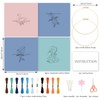 INFUNLY 4 Sets Whale Embroidery Kits for Beginner Bird Cross