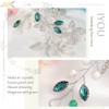 IYOU Crystal Bridal Hair Vine Green Pearl Wedding Headband Rhinestone
