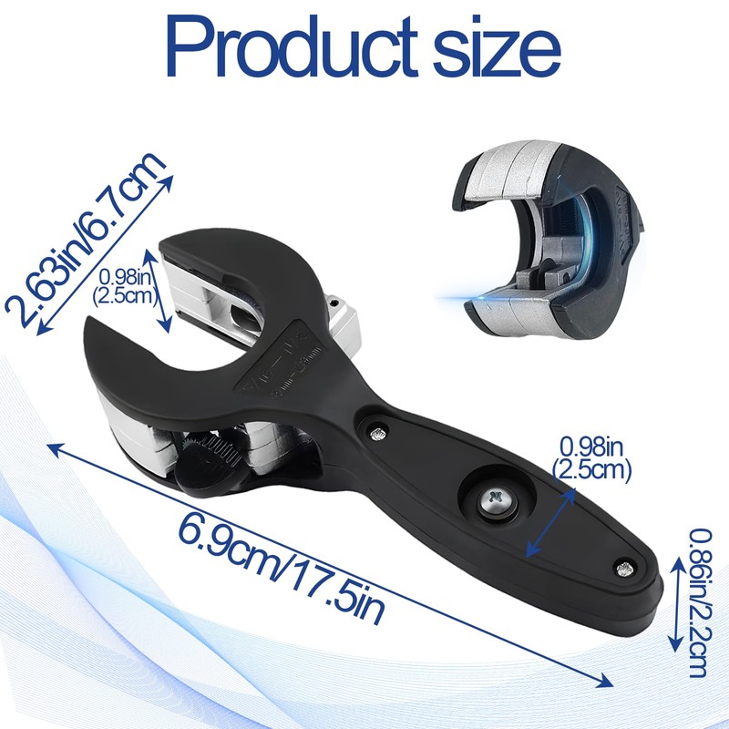 SI SEN Copper Pipe Cutter, Plastic Pipe Cutters, Ratcheting Tubing