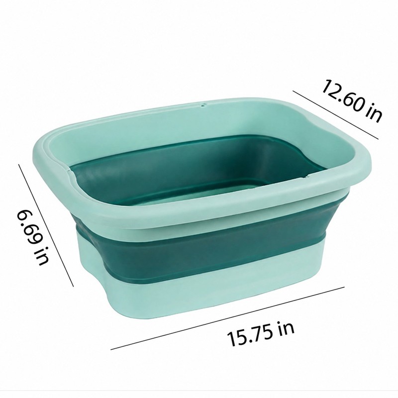 Foldable Foot Bath Basin for Home & Travel – Portable