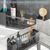 Sink Organiser Black with Towel Holder, Kitchen Organiser Sink with