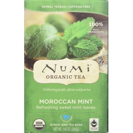 Numi Organic Tea Moroccan Mint - 18 Tea Bags - Case of 6