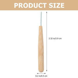 Healifty 30pcs Biodegradable Bamboo Handle Interdental Brushes Between Teeth Cleaner Toothpick