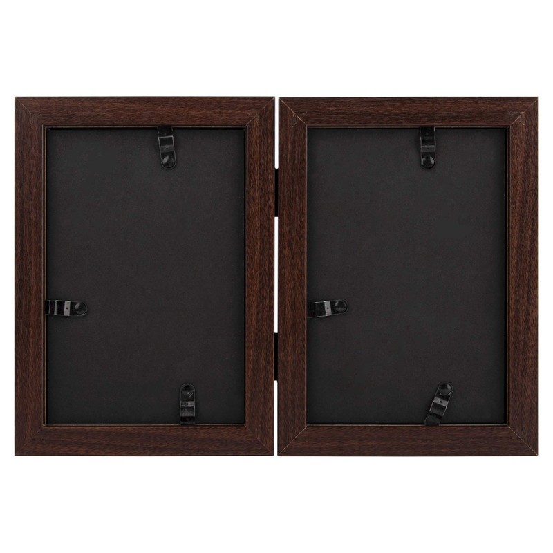 Frametory, 4x6 Double Picture Frame Hinged 2 Photos Frame Collage,