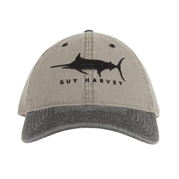 Guy Harvey Men's Sketchy Embroidered Relaxed Fit Hat, Microchip, One Size