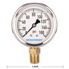 MEASUREMAN RV Water Pressure Regulator Replacement Gauge, 0-160psi, Lead-Free, Glycerin