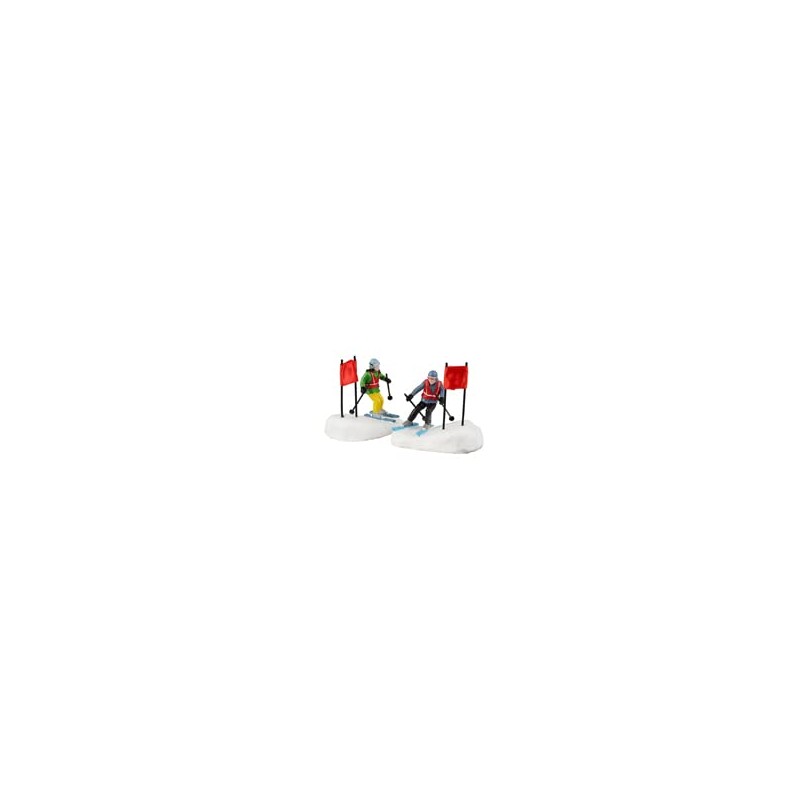 LEMAX Set of 2 Skiers Slalom Stars Set for Your