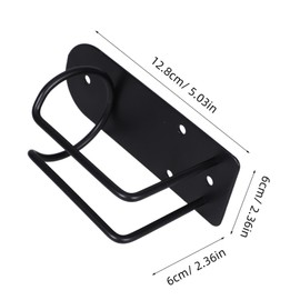 FRCOLOR Wall Mounted Hair Tool Holder Stainless Steel Clipper Storage Stand for Barbershops Home Use Ring Non Slip Base Efficient Organizer for Hair Trimmers Styling Tools